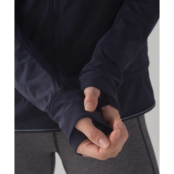 Lululemon Kicking Asphalt Jacket Midnight Navy Full Zip Women's Size 8 H14499 - Picture 6 of 16